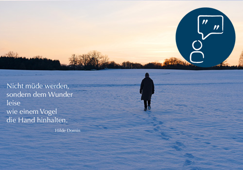 NICHT MÜDE WERDEN | Hilde Domin